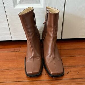 Ana Palma Leather Ankle Boots – Made in Spain Size 37